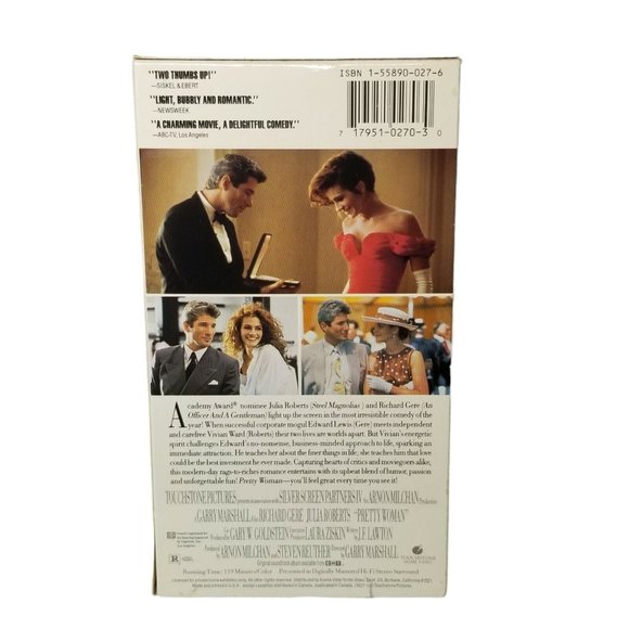 Pretty Woman VHS 1990 Richard Gere Julia Roberts Jason Alexander 90s Classic - Picture 2 of 2